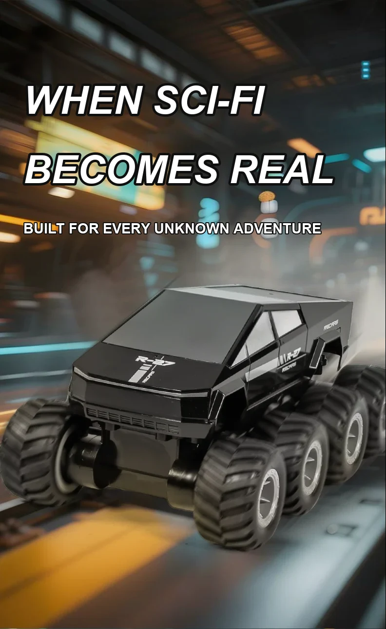 Remote control amphibious pickup truck detail 2