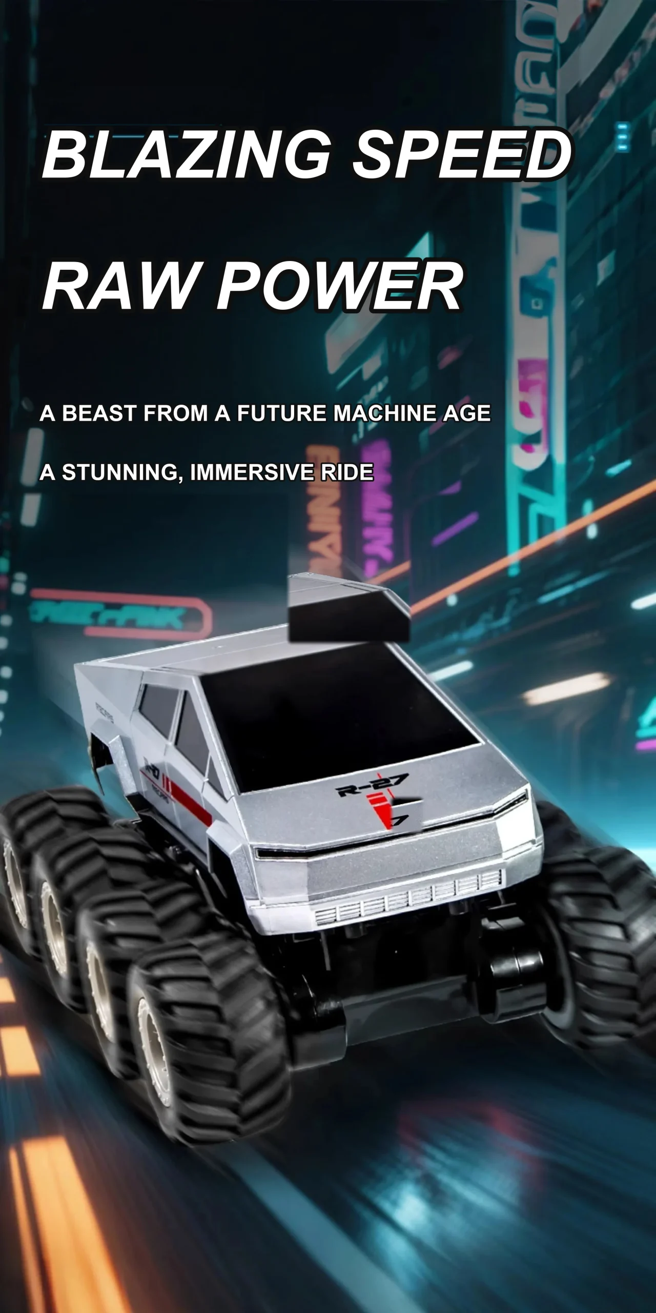 Remote control amphibious pickup truck detail 8