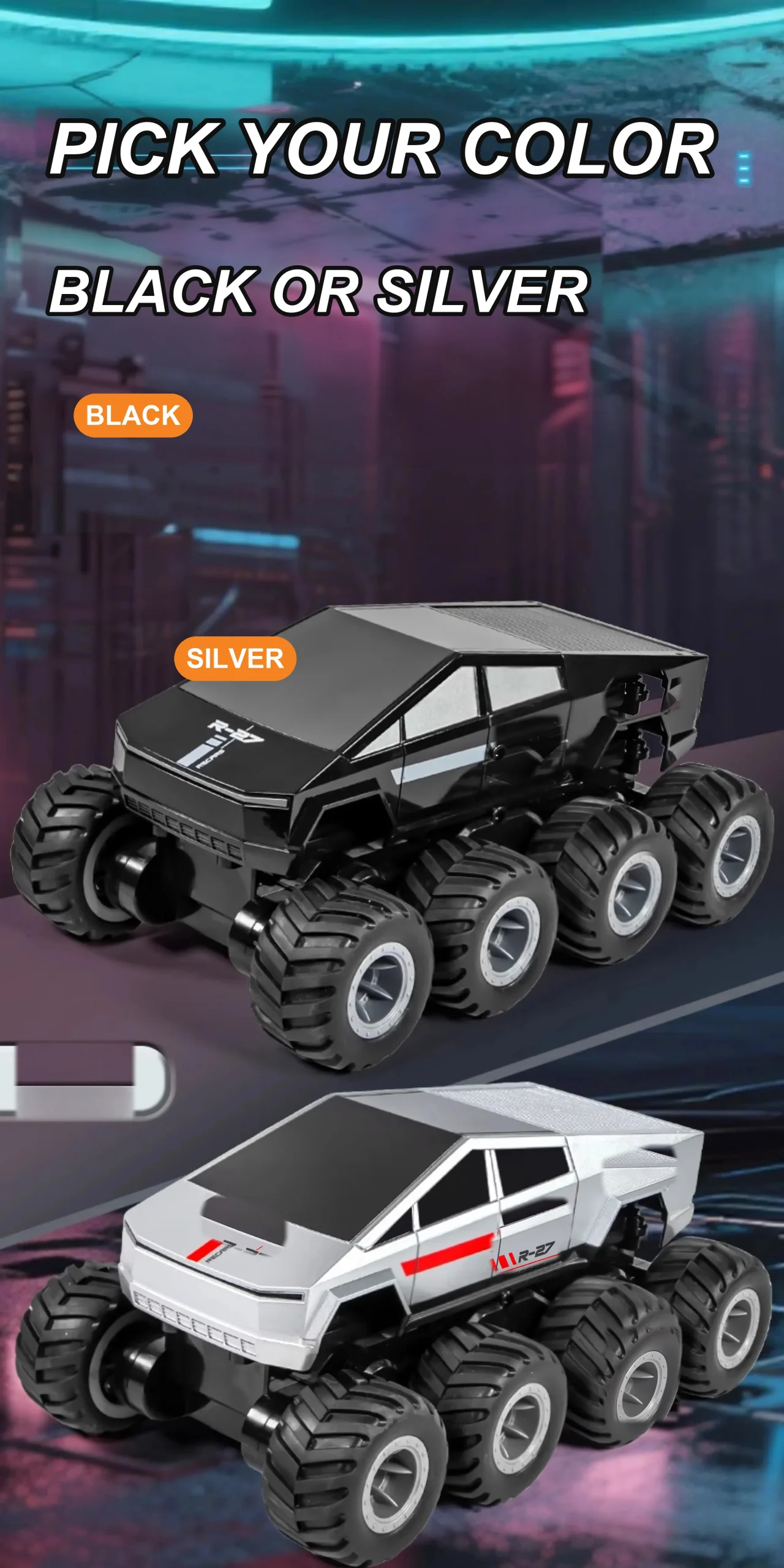 Remote control amphibious pickup truck detail 16