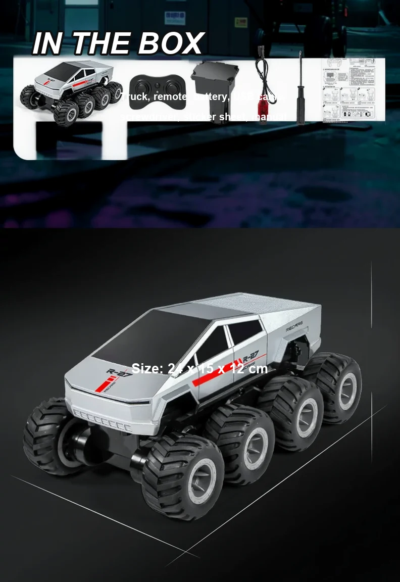 Remote control amphibious pickup truck detail 19