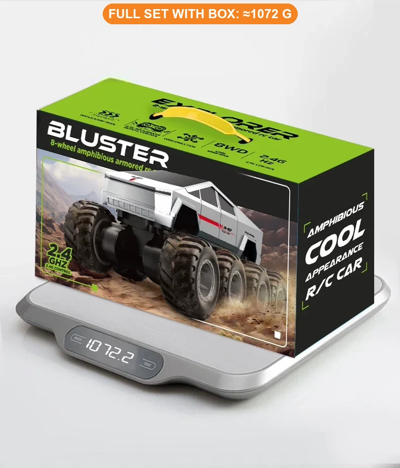 Remote control amphibious pickup truck detail 22