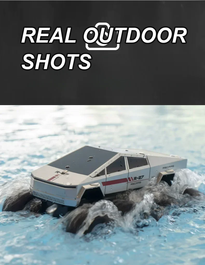 Remote control amphibious pickup truck detail 23